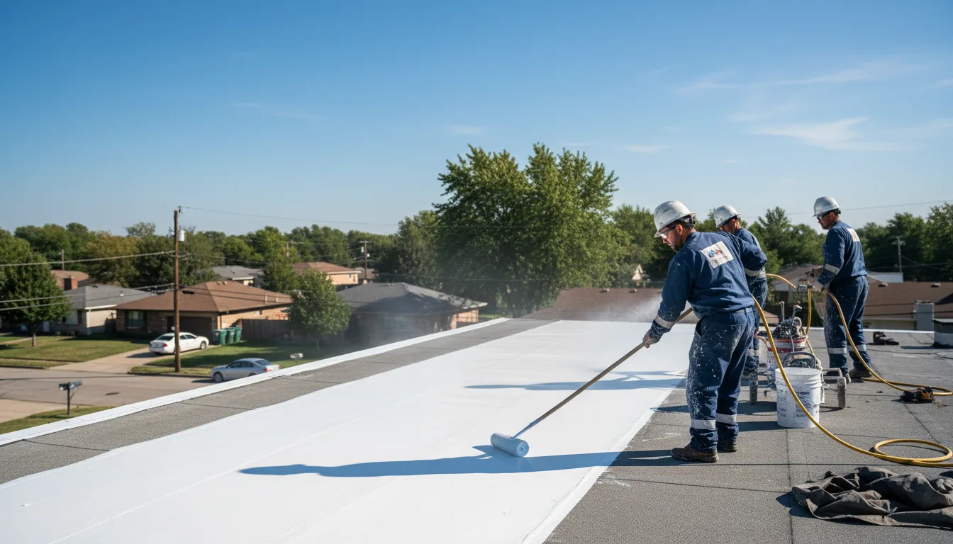 Commercial roof coating in Medfield, MA near me